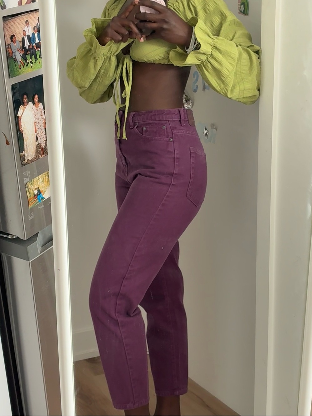 Plum Mom Jeans